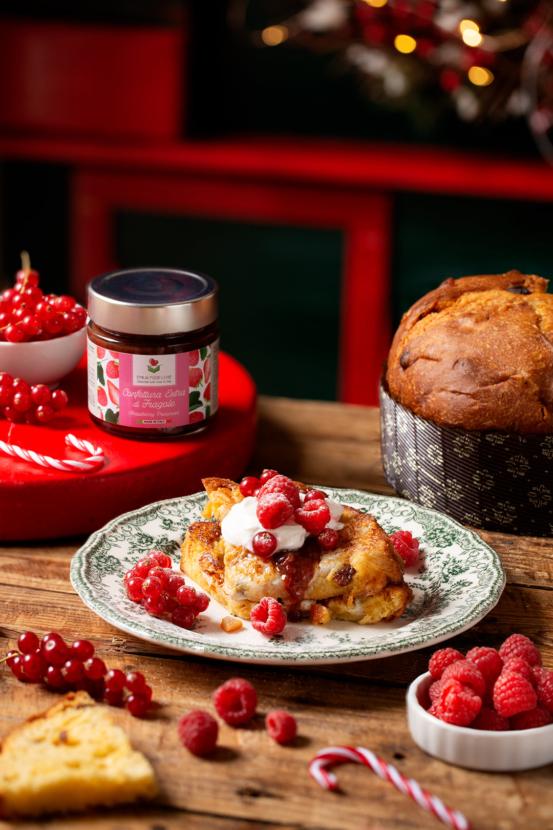 Recipe: Panettone French Toast with strawberry preserves